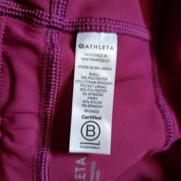 Athleta Contender Purple Plum Side Stripe Leggings Size XL - Picture 11 of 14